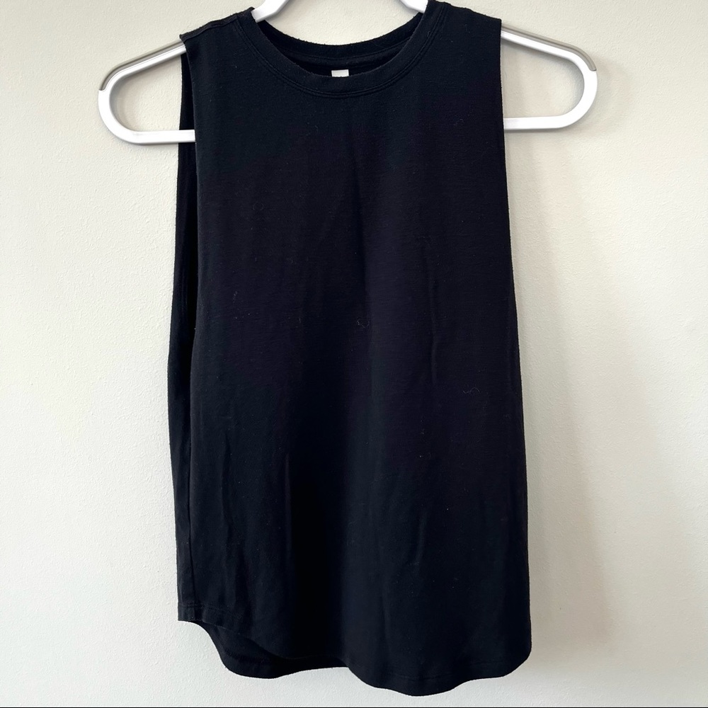 Athleta black tank top xxs